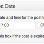 Select a Date and Time for the Post to Expire